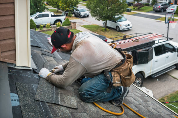 Professional Roof Replacement technician working in Frazee, MN